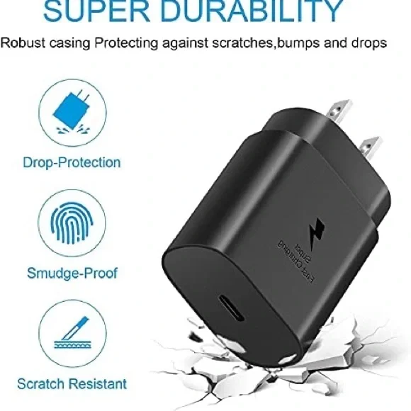 New Samsung Galaxy Note10+ Original 25W USB C Super Fast Charging Wall C… - Picture 4 of 6